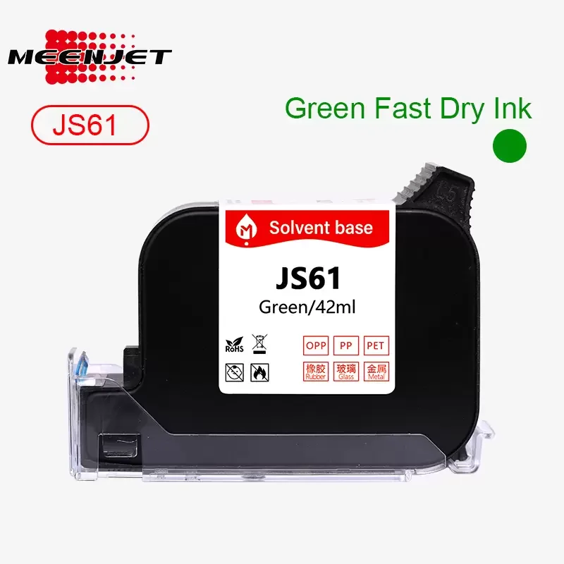 Hộp mực khô nhanh màu xanh lá JS61