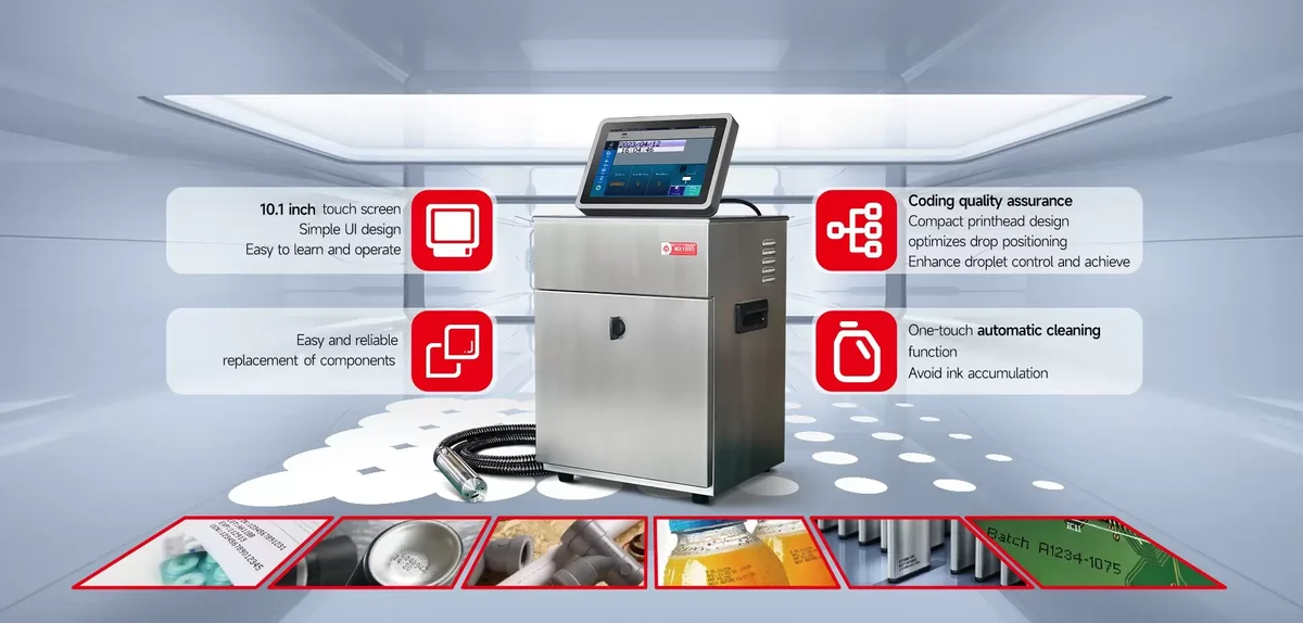 Máy khắc laser bay và máy in phun liên tục MEENJET